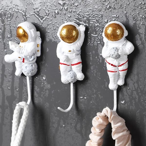 Astronaut Figurine Wall Hook - Assorted - Single Piece Astronaut Figurine Wall Hook - Assorted - Single Piece