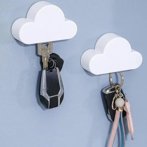 Cloud-Shaped Key Holder - Magnetic - Assorted - Single Piece Cloud-Shaped Key Holder - Magnetic - Assorted - Single Piece