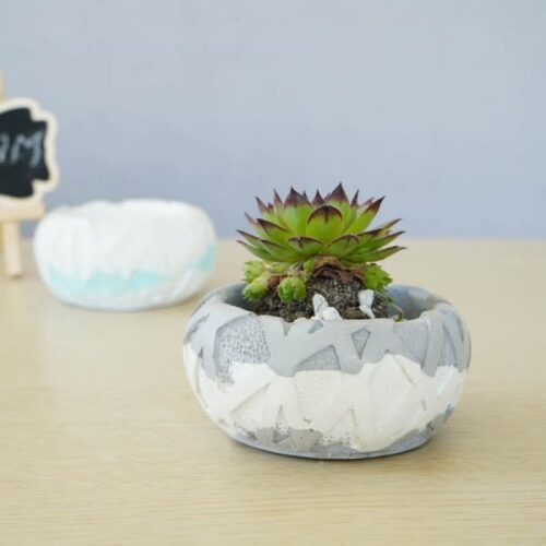 Concrete Ribbon Planter Concrete Ribbon Planter