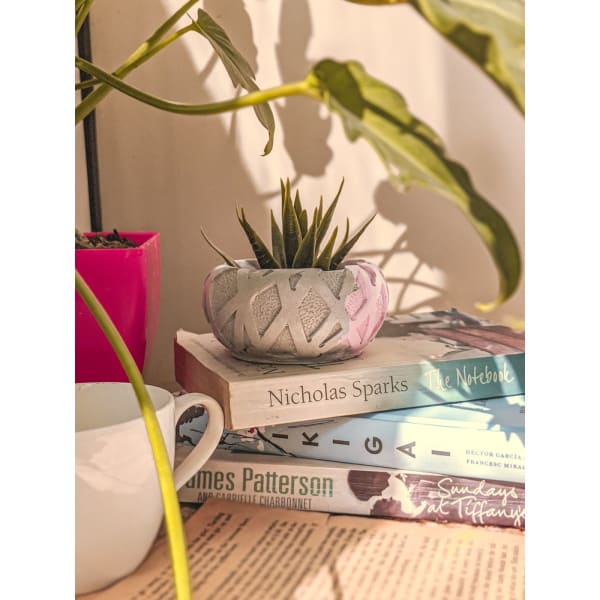 Concrete Ribbon Planter Concrete Ribbon Planter