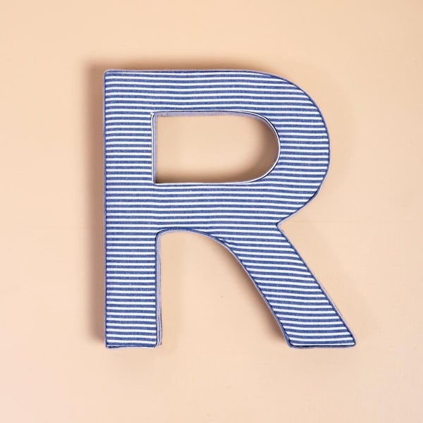 Fabric Letter - Blue Fabric Letter - Blue