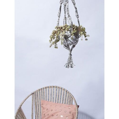 Hanging Planter Holder - Silver Lining Hanging Planter Holder - Silver Lining