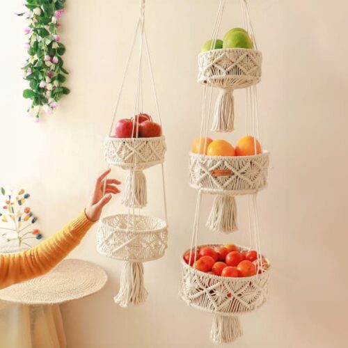 Hippie Multi-Utility Baskets - Two Layered Hippie Multi-Utility Baskets - Two Layered