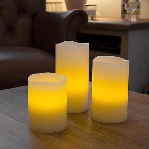 LED Candle With Remote Control - Set Of 3 LED Candle With Remote Control - Set Of 3