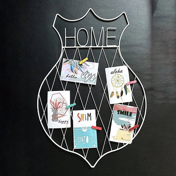 Photo Grid With Clips - Home - White - Single Piece