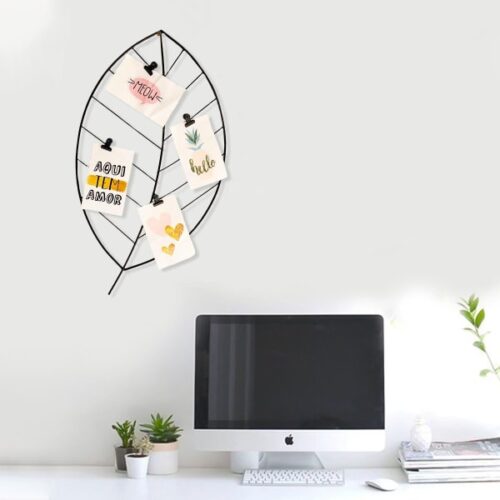 Photo Grid With Clips - Leaf - Single Piece Photo Grid With Clips - Leaf - Single Piece