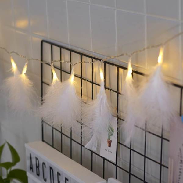 String Lights - Feather - White - 2m String Lights - Feather - White - 2m
